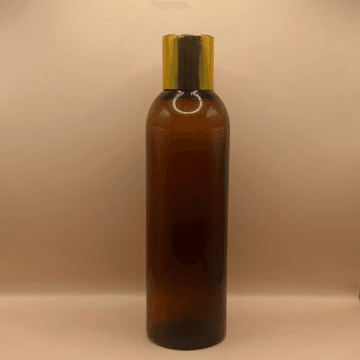 200ML PET Avon Bottle with 24/410 Screw Cap Golden | Premium Cosmetic Packaging