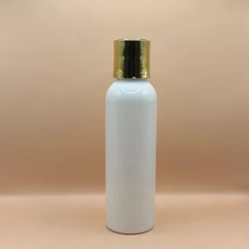 120ML Pet Avon Bottle With 24/410 Dis-Top Cap Golden Coating | Premium Cosmetic Packaging