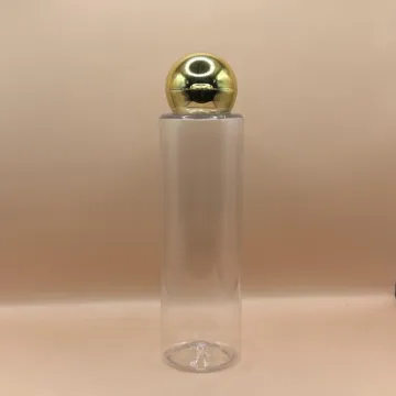 100ML PET Sleek Bottle with 24/410 Dom Flip-Top Cap for Skincare and Personal Care Packaging