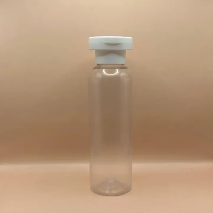 120ML PET Bottle with 24/410 Mushroom Flip-Top Cap for Skincare and Personal Care Packaging