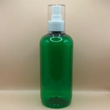 300ML PET Boston Bottle With 24/410 AS Mist Pump With Silver Lining Overcap – Premium Packaging Solution