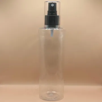 250ML PET IMP Bottle Oval with 24/410 AS Mist Pump & Silver Lining Over Cap | Premium Spray Bottle
