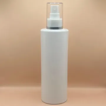 250ML PET IMP Bottle Oval with 24/410 AS Mist Pump & Silver Lining Over Cap | Premium Spray Bottle