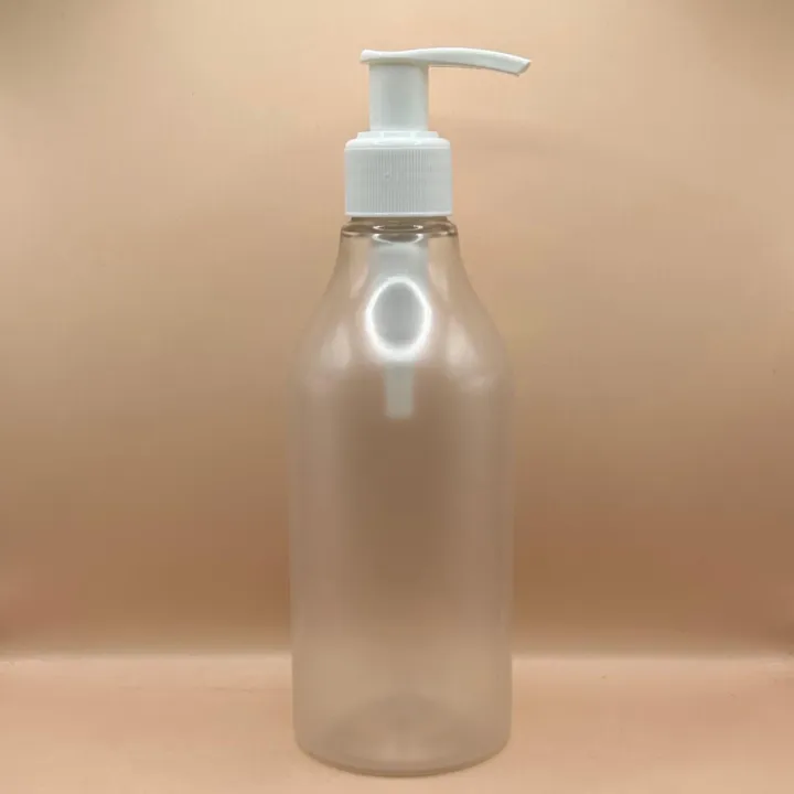 300ML PET Nutri Bottle 24/410 L1 Dispenser Pump Ribbed | Shampoo Body Wash Lotion Bottle