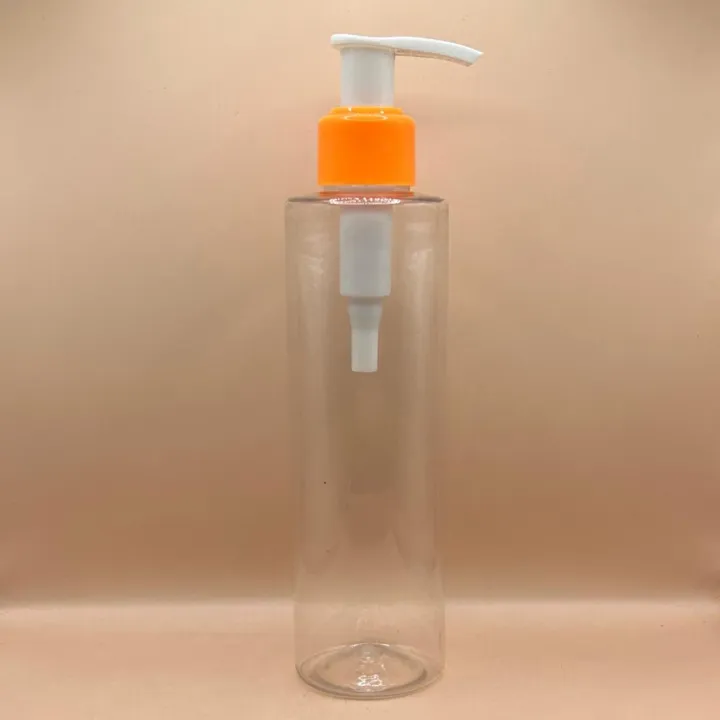 200ML PET Sleek Bottle With 24/410 L1 Dispenser Pump | Skincare, Haircare & Cosmetic Packaging