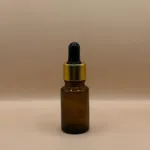 10ML Glass Bottle with 18MM Dropper with Metalized Ring | Essential Oil Serum Tincture Bottle