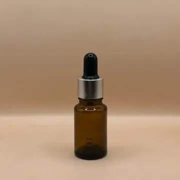 10ML Glass Bottle with 18MM Dropper with Metalized Ring | Essential Oil Serum Tincture Bottle