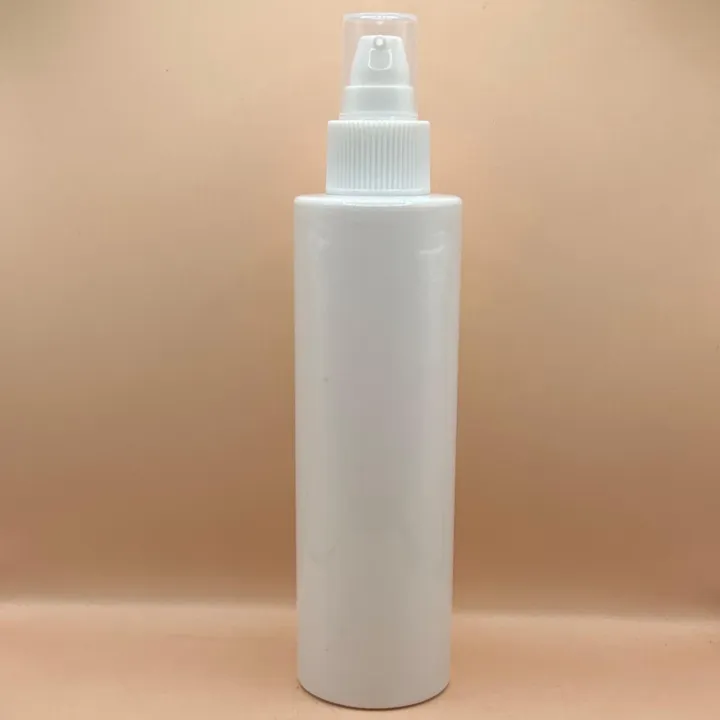 200ML PET Sleek Bottle With 24/410 SPLPAP Pump Ribbed | Premium Skincare & Personal Care Packaging