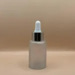 30ML Glass Flat Shoulder Bottle 20MM Dropper with Metalized Ring | Serum Essential Oil Bottle