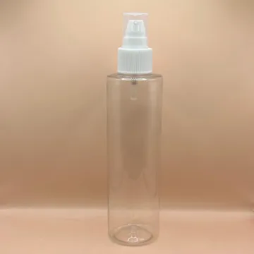 200ML PET Sleek Bottle With 24/410 SPLPAP Pump Ribbed | Premium Skincare & Personal Care Packaging