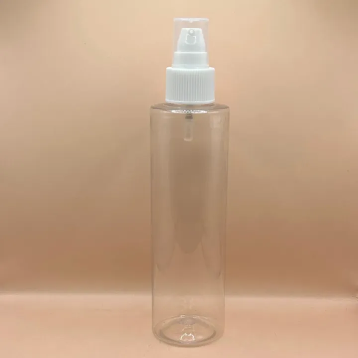 200ML PET Sleek Bottle With 24/410 SPLPAP Pump Ribbed | Premium Skincare & Personal Care Packaging
