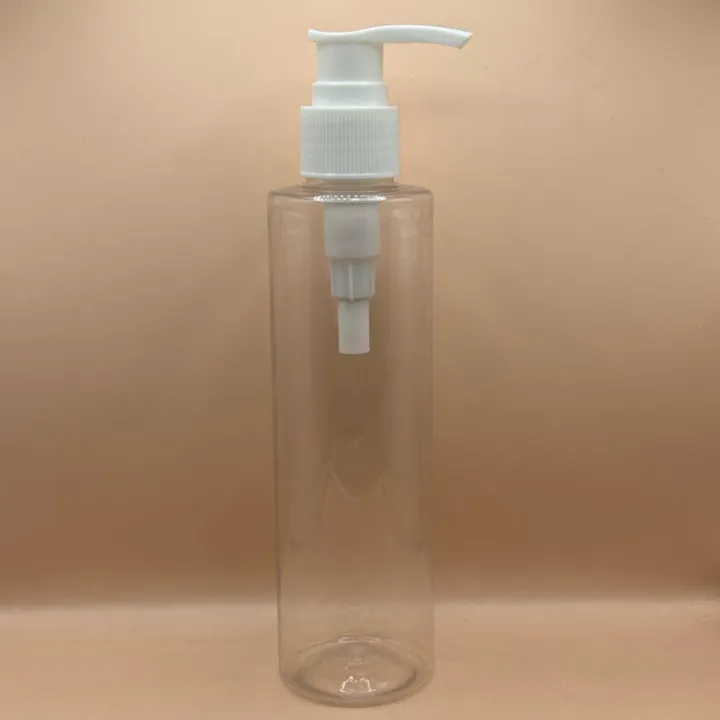 200ML PET Sleek Bottle 24/410 L1 Screw Dispenser Pump | Shampoo Body Wash Lotion Bottle