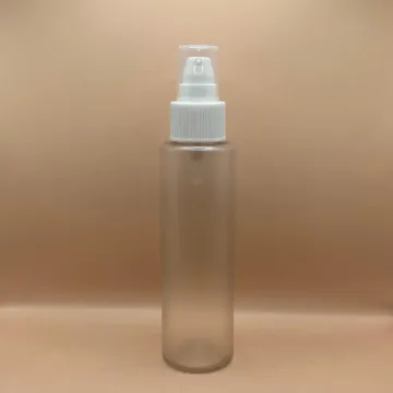 100ML PET Sleek Bottle With 24/410 SPLPAP Pump Ribbed | Skincare & Personal Care Packaging