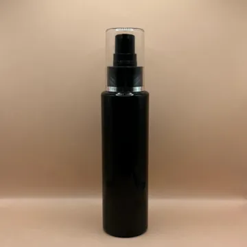 100ML PET Sleek Bottle With 24/410 AS Lotion Pump With Silver Lining | Premium Skincare Packaging