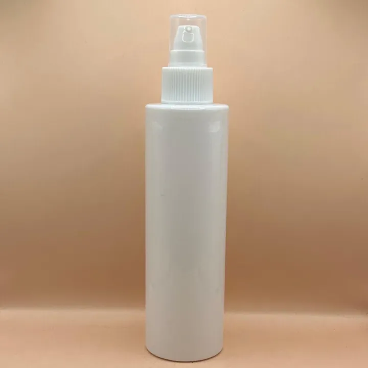 250ML PET IMP Bottle Oval With 24/410 SPLPAP Pump Ribbed | Premium Cosmetic & Skincare Packaging