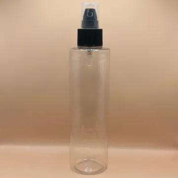 250ML PET IMP Bottle Oval With 24/410 SPLPAP Pump Ribbed | Premium Cosmetic & Skincare Packaging