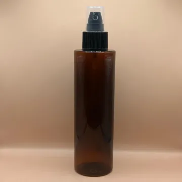 250ML PET IMP Bottle Oval With 24/410 SPLPAP Pump Ribbed | Premium Cosmetic & Skincare Packaging