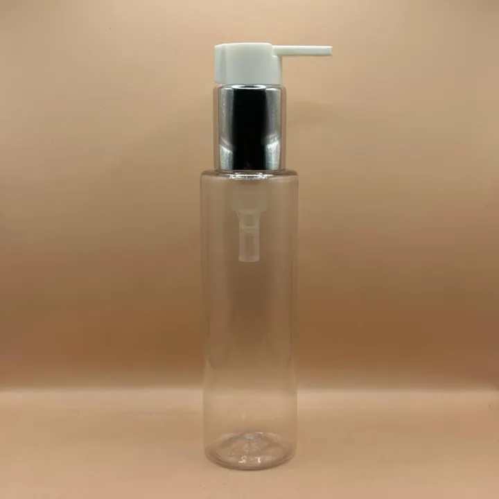 100ML PET Sleek Bottle with 24/410 Long Beak Pump – Ideal for Liquids, Serums, and Oils