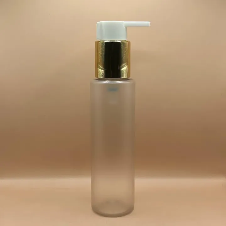 100ML PET Sleek Bottle with 24/410 Long Beak Pump – Ideal for Liquids, Serums, and Oils