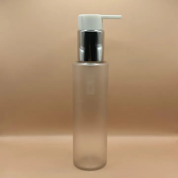 100ML PET Sleek Bottle with 24/410 Long Beak Pump – Ideal for Liquids, Serums, and Oils