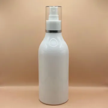 300ML PET Nutri Bottle With 24/410 AS Mist Pump With Silver Lining Overcap – Premium Packaging Solution