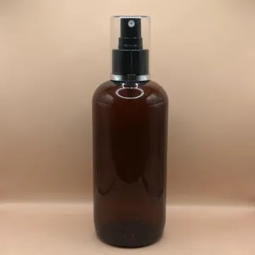 300ML PET Boston Bottle With 24/410 AS Mist Pump With Silver Lining Overcap – Premium Packaging Solution
