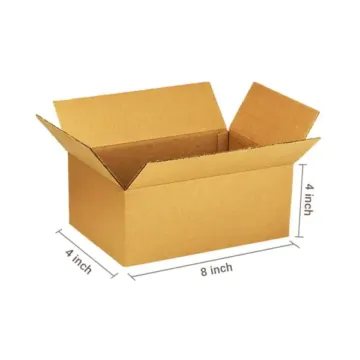 Brown 03ply Universal Corrugated Multipurpose Boxes 8in x 4in x 4in – Durable and Versatile Packaging Solution