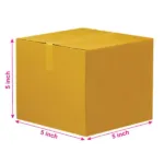 Brown 03ply Cube Corrugated Boxes 5in x 5in x 5in – Strong & Versatile Packaging