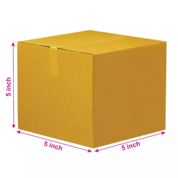 Brown 03ply Cube Corrugated Boxes 5in x 5in x 5in – Strong & Versatile ...