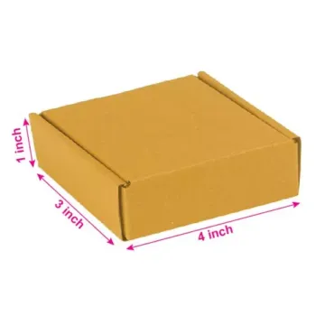 Brown 03ply Flat Corrugated Multipurpose Boxes 4in x 3in x 1in | Durable & Eco-Friendly Packaging