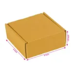 Brown 03ply Flat Corrugated Multipurpose Boxes 4in x 4in x 1.5in – Durable & Eco-Friendly Packaging