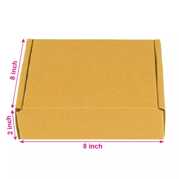 brown_03ply_flat_corrugated_multipurpose_boxes_8in_x_8in_x_2in_ Brown 03ply Flat Corrugated Multipurpose Boxes 8in x 8in x 2in – Strong & Reliable Packaging