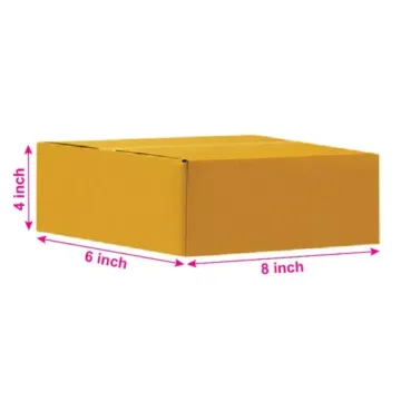 Brown 03ply Universal Corrugated Multipurpose Boxes 8in x 6in x 4in – Durable Packaging Solution