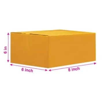 Brown 03ply Universal Corrugated Multipurpose Boxes 8in x 6in x 6in – Durable & Versatile Packaging