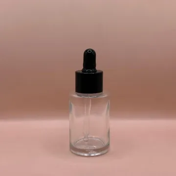30ML Glass Bottle Flat Shoulder 20MM Dropper | Essential Oil Serum Cosmetic Packaging