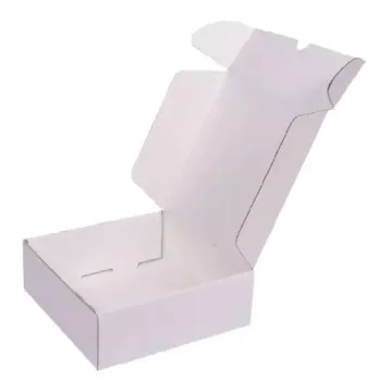 White 03ply Flat Corrugated Multipurpose Boxes 5in x 5in x 2in - Durable Packaging Solution