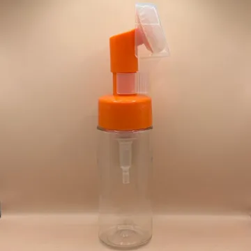 150ML PET Foam Bottle With 42MM Silicon Brush | Skincare Face Cleanser Dispenser