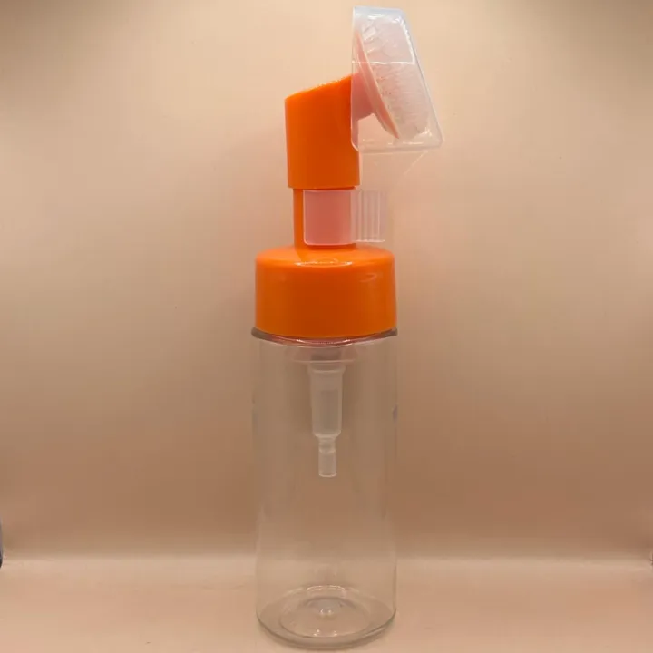 150ML PET Foam Bottle With 42MM Silicon Brush | Skincare Face Cleanser Dispenser