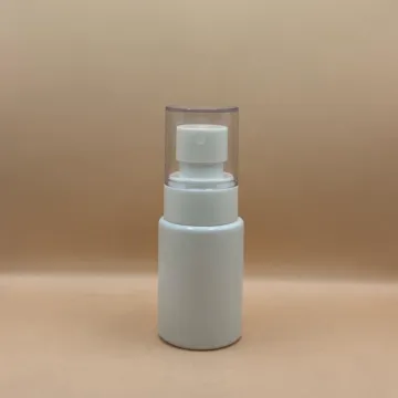 30ML Glass Flat Shoulder Bottle with 20MM Plum Mist Pump | Premium Cosmetic Spray Bottle