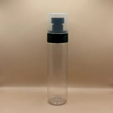100ML Pet Sleek Bottle clear With 24/410 Plum Lotion 100ML PET Sleek Bottle 24/410 Plum Lotion Pump | Skincare and Cosmetic Packaging