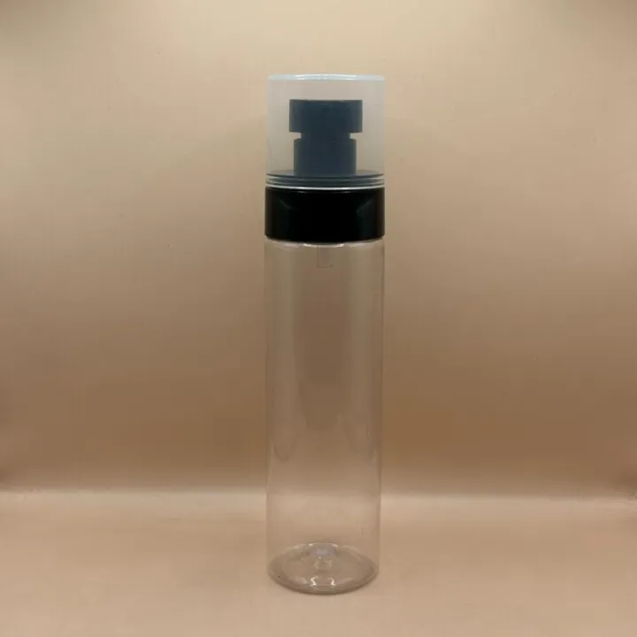 100ML Pet Sleek Bottle clear With 24/410 Plum Lotion 100ML PET Sleek Bottle 24/410 Plum Lotion Pump | Skincare and Cosmetic Packaging