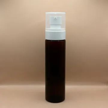 100ML Pet Sleek Bottle amber With 24/410 Plum Lotion 100ML PET Sleek Bottle 24/410 Plum Lotion Pump | Skincare and Cosmetic Packaging