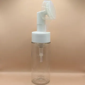 150ML PET Foam Bottle With 42MM Silicon Brush | Skincare Face Cleanser Dispenser