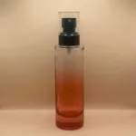 100ML Cylindrical Glass Bottle with 20/410 AS Lotion Pump with Acrylic Cap | Premium Skincare Packaging