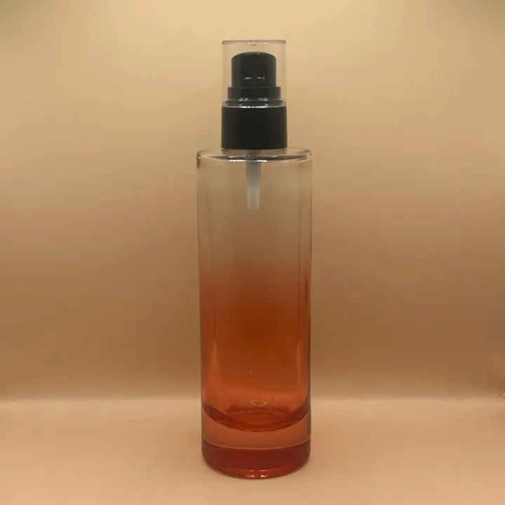 100ML Cylindrical Glass Bottle with 20/410 Olay Pump with Acrylic Cap | Premium Skincare Packaging (Copy)