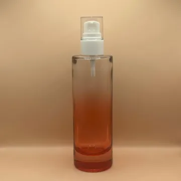 100ML Cylindrical Glass Bottle with 20/410 Olay Pump with Acrylic Cap | Premium Skincare Packaging (Copy)
