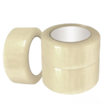 Transparent 40microns Round Self Adhesive Tapes 72mm x 100m Pack of 48 | Strong & Durable