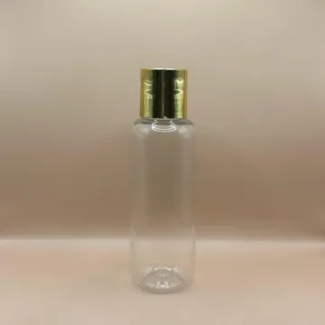 100ML PET PG Bottle with 24/410 Disc-Top Cap Golden Coating | Premium Shampoo & Conditioner Packaging