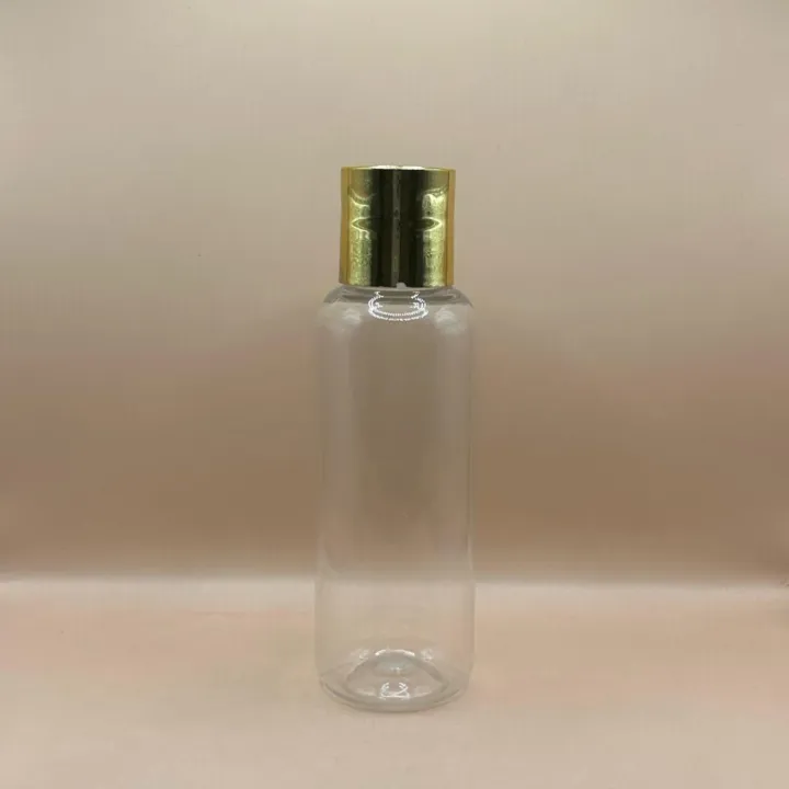 100ML PET PG Bottle with 24/410 Disc-Top Cap Golden Coating | Premium Shampoo & Conditioner Packaging