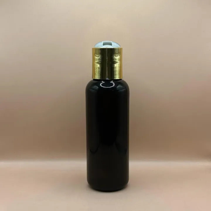 100ML PET PG Bottle with 24/410 Disc-Top Cap Golden Coating | Premium Shampoo & Conditioner Packaging